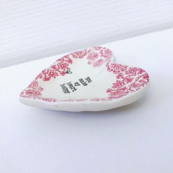 NEW Natural Life Heart Trinket Dish Carlton Hallmark - Picture 5 of 5
